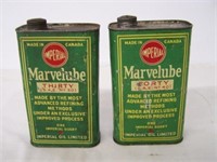 LOT OF 2 IMPERIAL MARVELUBE S.A.E. 30 & 40  IMP.