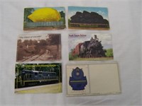 LOT OF 6 TRAIN POST CARDS - 1. 1939 ROYAL