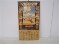 1929 CANADIAN MASSEY-HARRIS CALENDAR - SHOWS