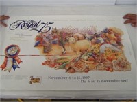 1997 ROYAL WINTER FAIR 75TH ANNIV. CARDBOARD
