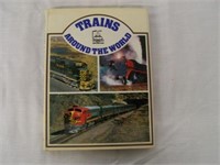 1972 TRAINS AROUND THE WORLD HARD COVER BOOK /