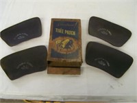 SHOCK PROOF TIRE PATCH/ ORIGINAL BOX- STAINING -