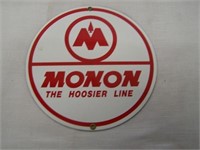 MONON THE HOOSIER LINE RAILROAD SSP SIGN - 8