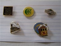 LOT OF 5 PINS - ILLINOIS CENTRAL - VALLEY