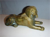 Egyptian Brass Sphinx