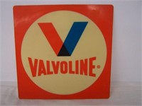 VALVOLINE PLASTIC SIGN - 10 1/2" X 10 1/2"