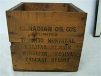 CANADIAN OIL CO LTD. WOODEN BOX - TORONTO,