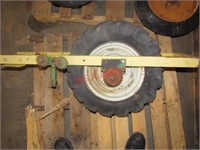 Gauge wheel with sprocket