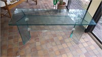 PACE MID-CENTURY GLASS SIDE TABLE