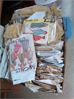 Box of sewing patterns McCalls + more.