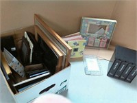 Picture frames and photo albums.