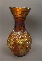 Imperial Loganberry vase – Amber (excellent