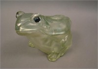 (Maker ?) Covered Frog Novelty – Ice Green (very