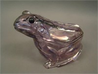 (Maker ?) Covered Frog Novelty – Amethyst Flash