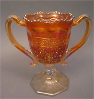 Fenton Orange Tree Handled Loving Cup – Dk. Mari.
