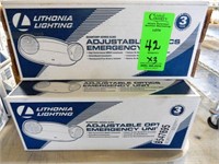 Lithonia Adj. Optics Emergency Lights- New