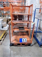 Forklift Platform Order Cart on Casters