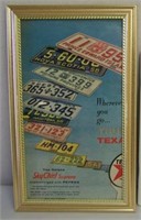 LICENSE PLATE FRAMED SKY CHIEF PAPER ADVERTISING-