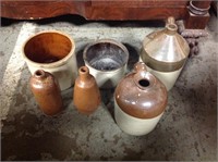 7N ASSORTED PIECES OF STONEWARE