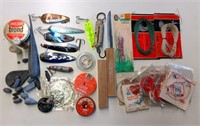 Lot of Misc. Vintage Fishing Tackle- Line, Lures,