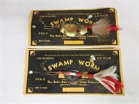 Pair of Vintage Swamp Worm Pike Lures