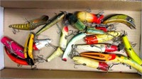 Lot of Various Wooden Vintage Fishing Lures