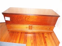 EARLY CEDAR CHEST WITH 2 DRAWERS