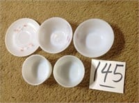 5 PC. OF FIRE KING BOWLS