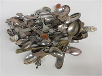 Lot of Antique Silver Plated Souvenir Spoons