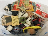 Grouping of Various Vintage Sewing Supplies