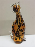 Art Glass Cat Figurine