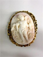 Antique Hand Carved Ivory Cameo