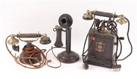 3 20TH CENTURY KELLOGG TEL&TEL JYDSK TELEPHONES