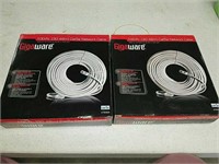 2 new in package gigaware 100 foot Cat5e network