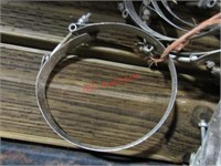 6" stainless steel hose clamps
