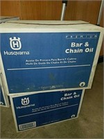 Two cases Husqvarna premium bar and chain oil