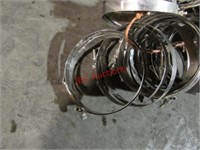 6" stainless steel hose clamps