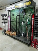 Husqvarna Poulan Pro Kawasaki display rack this