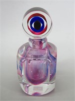 5th Avenue Heavy Art Glass Crystal Perfume Bottle