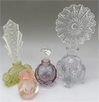 Collection of Crystal Perfume Bottles