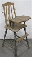 Vintage Wood High Chair