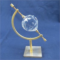 Crystal Prism on Gold Plated Caliper Stand