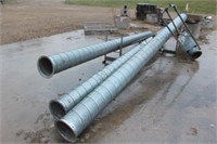 (3) 9"x15FT SILO PIPE AND HOOD