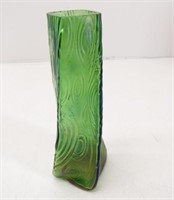 Small Hand Crafted Green Art Glass Vase LOETZ?