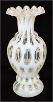 Fenton Coindot French Opalescent Vase
