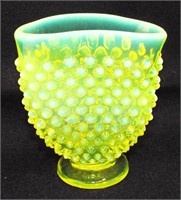 Fenton Hobnail Topaz Opalescent Vase