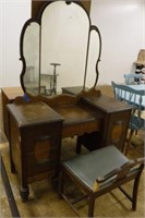 Vintage Vanity w/ Chair