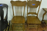 2 Vintage Wooden Chairs