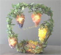 Austrian Glass Wreath Lamp