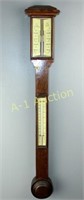 English Oak Stick Barometer